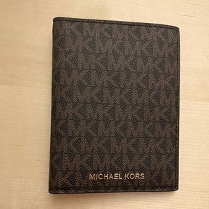 Michael Kors Brown Passport Holder and Wallet